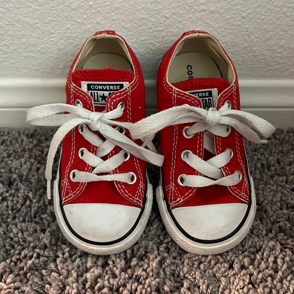 Toddler red converse